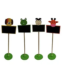 EZ Life Chalkboard With Cartoon Stands (Pack of 3) - Multicolour