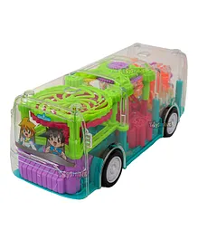 Fiddlys The Flyer's Bay Transparent Bus With Music And 3D Lights - Multicolor