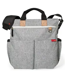 Skip Hop Black Duo Signature Bag - Grey