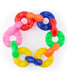 Kipa Chain Linking Toy Multicolour - 12 pieces