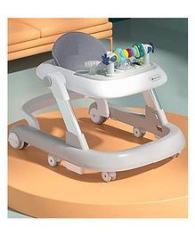 StarAndDaisy Tiny Steps 2-in-1 Activity Walker with Adjustable Height - Grey