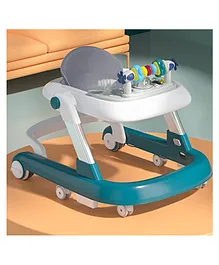 StarAndDaisyTiny Steps Baby Walker 2-in-1 Infant & Baby Activity Walker - Seated or Walk-Behind, Age- 6 Months and above - Blue