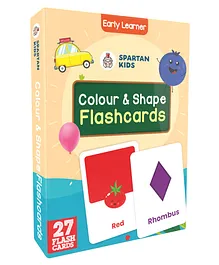 Spartan Kids Colour and Shapes 27 Flash Cards - Multicolour