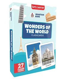 Spartan Kids Wonders of The World 27 Flash Cards - Multicolour