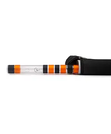 Radhe Flutes F Sharp Right Handed Base Octave Inch Acrylic Bansuri With Hard Cover - Transparent White