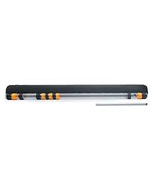 Radhe Flutes A Sharp Right Handed Base Octave Inch Acrylic Bansuri With Hard Cover - Transparent White
