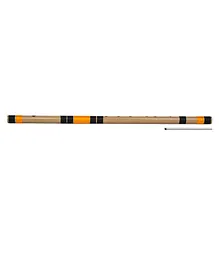 Radhe Flutes E Natural Base Octave Right Handed Bansuri - Beige
