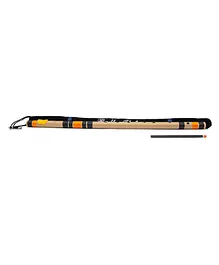 Radhe Flutes Octave Right Handed F Natural Bansuri With Velvet Cover - Beige