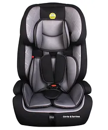Tiffy & Toffee Lavish Convertible Car Seat with Adjustable Headrest and Safety Harness - Grey