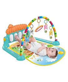 ADKD 5 in 1 Baby Kick And Play Piano Gym With Overhead Toy Bar - Multicolour