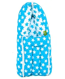 Baybee 3 in 1 Baby Sleeping Bag Cum Carry Bed Star Print - Blue