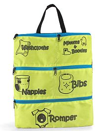 Baby Essentials Wall Hanging Organiser - Green