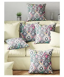 Bianca Digitally Ruyal Printed Cushion Cover Pack Of 5 - Multicolor