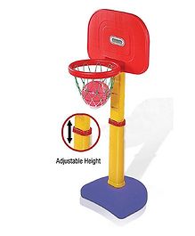 Playgro Toys Adjustable Basket Ball Set - Red Blue Red