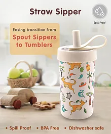 Straw Sippers Free Size Multicolor - 375 ml