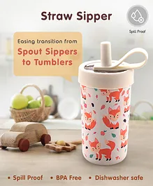 Straw Sippers Free Size Multicolor - 375 ml