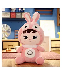 Zyamalox Polyfill Cuddly Soft Rabbit Plush Toy Pink - Height 35 cm