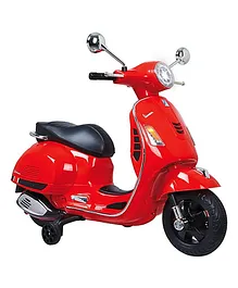 Ayaan Toys Vespa Ride On Scooter with Foot Accelerator - Red
