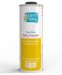 earthBaby Talc Free Baby Powder, Certified 100% Natural origin - 150 gm