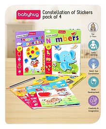 Babyhug Constellations of Stickers Pack of 4 - English