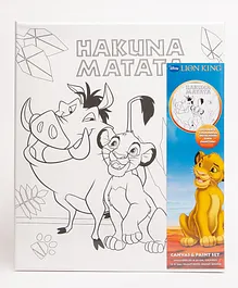 Gluman Canvas DIY Painting with Colour and Brush Lion King