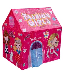 Krocie Toys Play House Tent With LED Lights & Fashion Girls Print - Pink