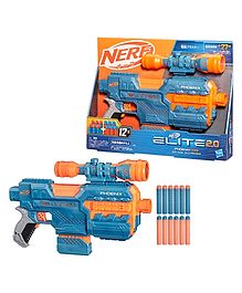 Nerf Elite 2.0 Phoenix CS-6 Motorized Blaster With Darts - Blue & Orange