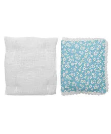 Grandma's Premium Finger Millet Pillow With 2 Pillow Covers - Sky Blue