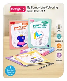 Babyhug My Bumpy Line Colouring Books Pack of 4 - English