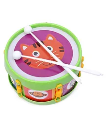 Petals Senior Musical Drum with Sticks Animal Print - (Colour and print may vary)