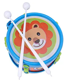 Petals Drum with 2 Sticks Lion Print (Colour & Print May Vary)
