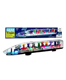 Enorme Transparent Train With Music And 3D Lights - Multicolor