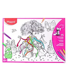 Maped Placemats To Color Pack of 15 Sheets - English