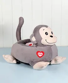 Babyhug Monkey Shaped Soft Seat - Grey