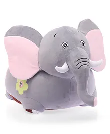 Babyhug Elephant Shaped Soft Seat - Grey