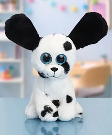 Babyhug Baby Black and White Puppy Soft Toy- Height 20 cm