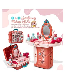 BAYBEE 3 in 1 Suitcase Beauty Accessories Makeup Kit Play Set Cum Dressing Table - Multicolour