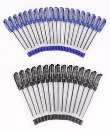Linc Maxo Fine Ball Pens Jar Pack of 35 - Blue and Black Ink 