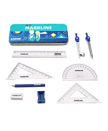LINC Markline Lazor Mathematical Geometry Box - Blue