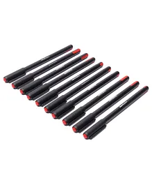 LINC Glycer 0.7 mm Ball Pen Pack of 10 - Red Ink