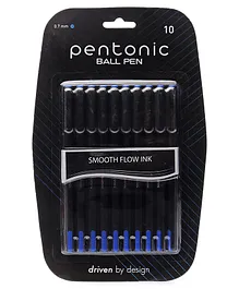 Linc Pentonic Fine Ball Pens Jar Pack of 10 - Blue Ink 