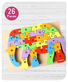 Babyhug Wooden Jumbo Alphabet Jigsaw Puzzle - 26 Pieces 