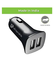 UltraProlink UM1072C Mach 12 2.4A/12W Dual USB Car Charger - Black