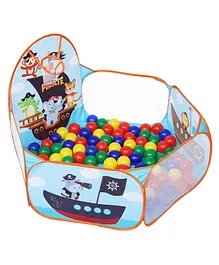 Playhood Pirate Ball Pool With 50 Balls - Multicolour
