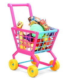 Toyzone Shopping Trolley With Items - Pink