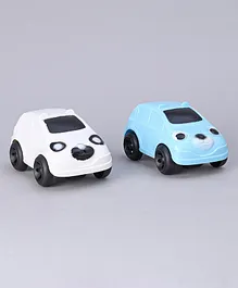 Toyzone Panda Pull String Car - Blue White