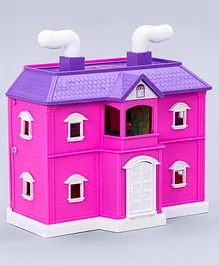 Toyzone My Family Doll House Set of 35 Pieces- Pink 