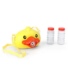 Toyzone Duck Shaped Bubble Camera Toy With Light & Music- Yellow
