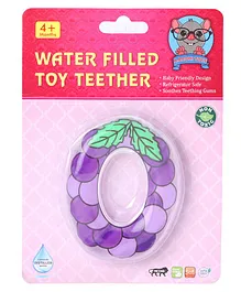 Aarohi Toys Water Filled Teether Grapes Design - Violet 