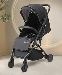 Bonfino Runway Cabin Stroller in Linen Fabric - Black